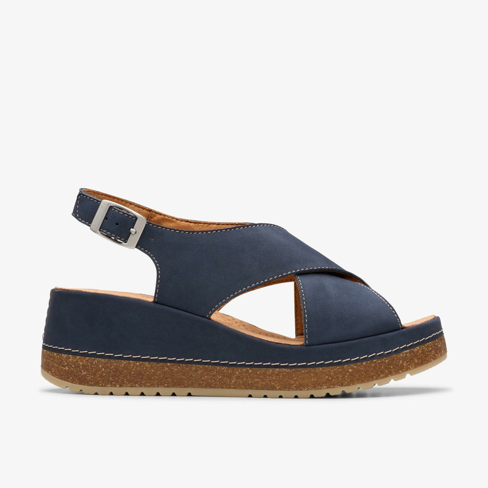 Kassanda Step Navy Nubuck | Clarks outlet