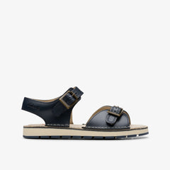 Playsun Kid Navy Leather | Clarks Sale