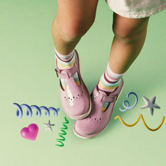 Joyful Skip Kid Pink Patent | Clarks outlet