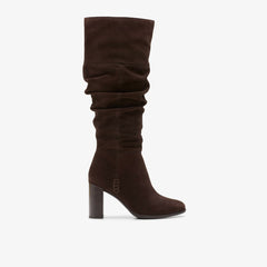 Freva 85 Slouch Dark Brown Suede | Clarks Sale