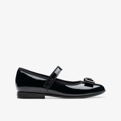 Finja Tap Older Black Patent | Clarks discount