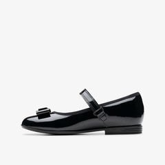 Finja Tap Older Black Patent | Clarks discount