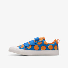 Roald Dahl James & the Giant Peach Foxing Air Kid Blue Canvas | Clarks outlet