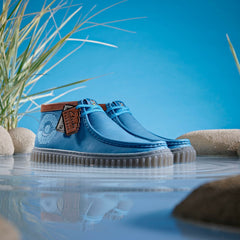 Torhill Explore Blue Leather | Clarks on Sale