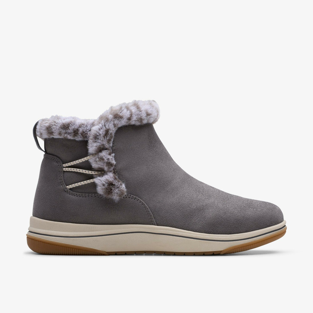 Brinkley Fur Dark Grey | Clarks outlet