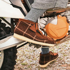 Wallabee Boot Rust Tweed Combination | Clarks online