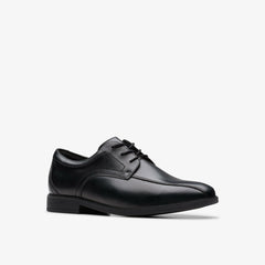 Jonwin Loop Youth Black Leather | Clarks for sale