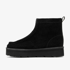 Meare Rooey Black Suede Warmlined | Clarks Sale