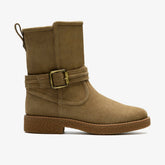 Nella Mid Dark Sand Suede | Clarks discount