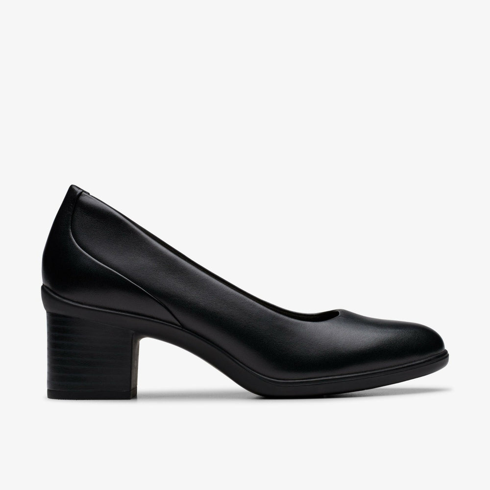 Shaya Poppy Black Leather | Clarks online