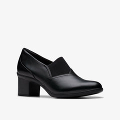 Shaya Tess Black Leather | Clarks for sale