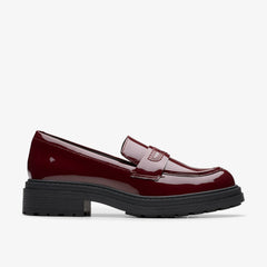 Orinoco 3 Edge Burgundy Patent | Clarks on Sale