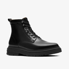 Badbury Hi Waterproof Black Warmlined Leather | Clarks online