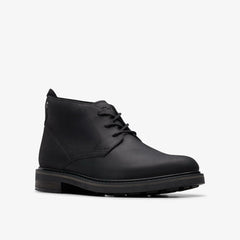 Newford Mid Black Leather | Clarks discount