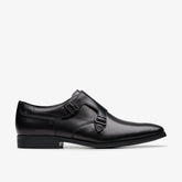 Paulton Monk Black Leather | Clarks outlet