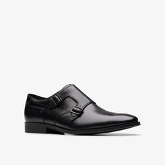 Paulton Monk Black Leather | Clarks outlet
