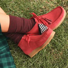 Wallabee Boot Red Suede | Clarks discount