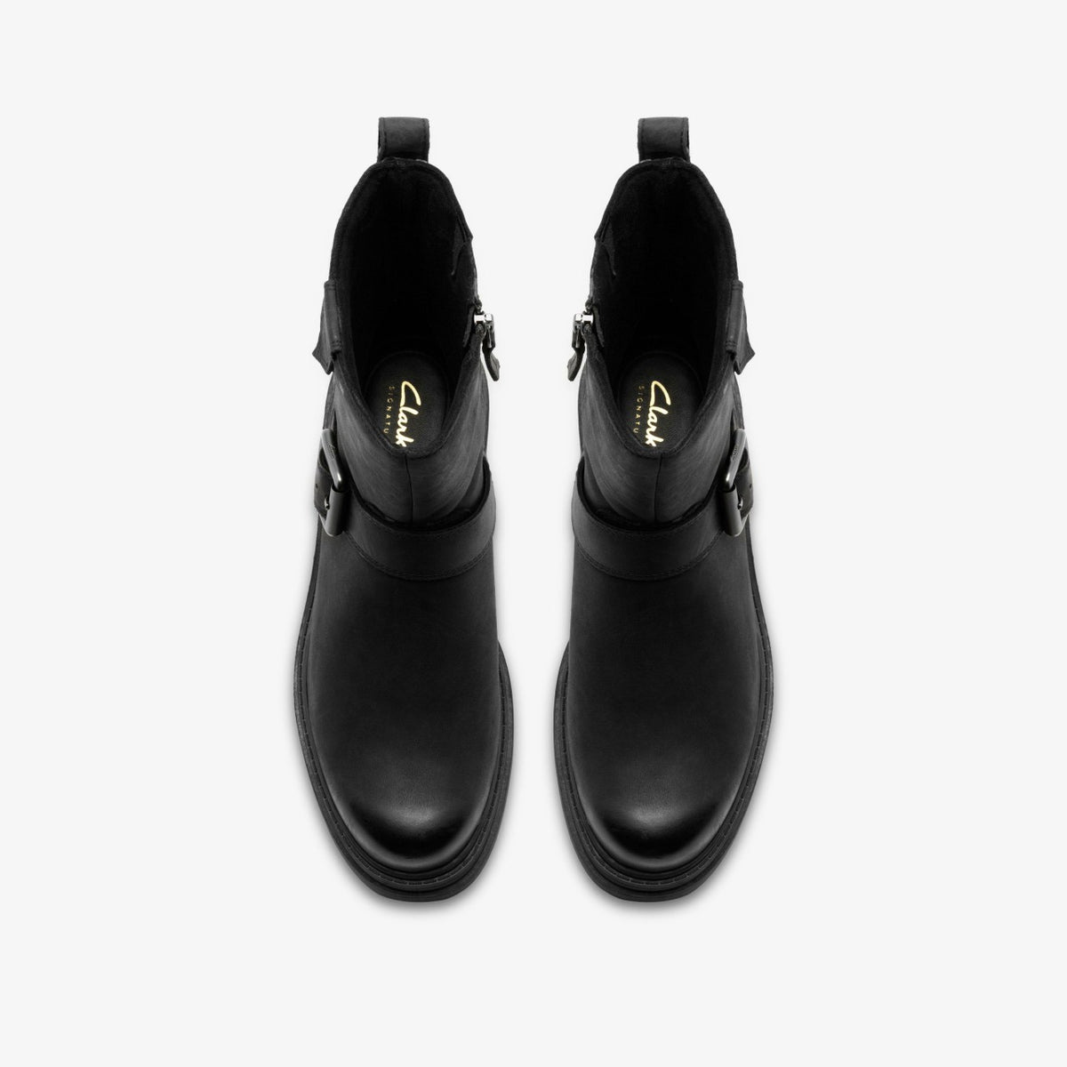 Orinoco 3 Bay Black Leather | Clarks discount