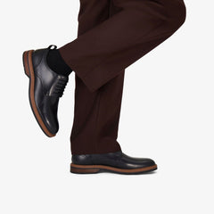 Aldwin Lace Black Leather | Clarks for sale