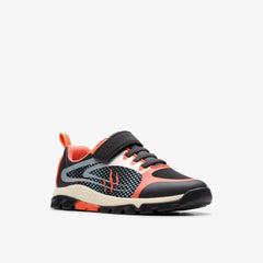 Steggy 2 Fly Kid Black/Orange | Clarks for sale