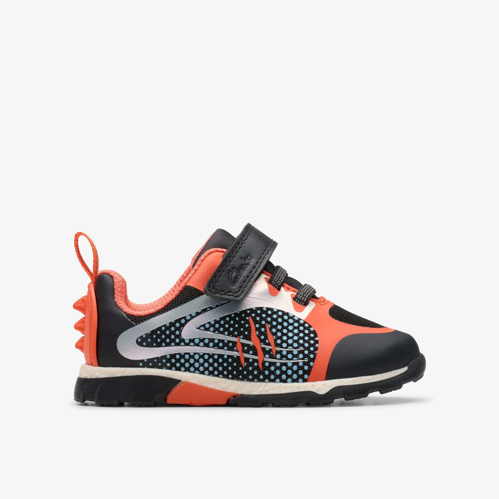Steggy 2 Fly Toddler Black/Orange | Clarks outlet