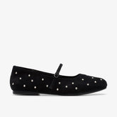 Livia Stud Black Suede | Clarks for sale