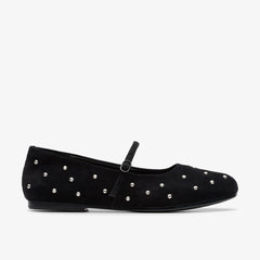 Livia Stud Black Suede | Clarks for sale