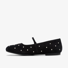 Livia Stud Black Suede | Clarks for sale
