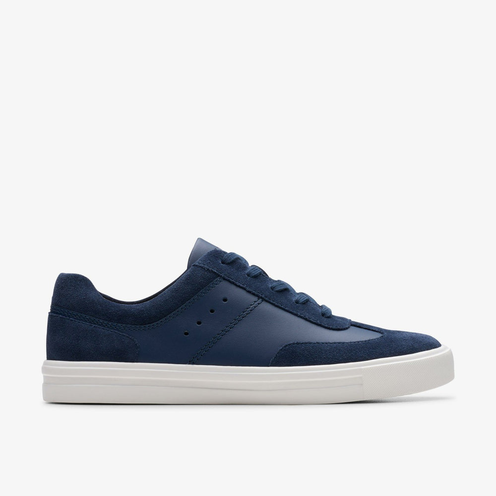 Makea Court Navy Leather | Clarks on Sale