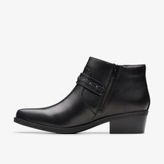 Danyelle Wish Black Leather | Clarks outlet