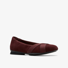 Jazmynn Gem Merlot Suede | Clarks outlet