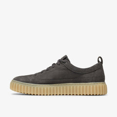 Torhill Lace Dark Grey Nubuck | Clarks outlet