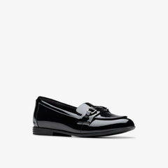 Finja Loafer Older Black Patent | Clarks discount