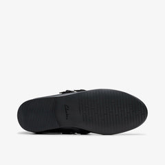 Finja Bar Youth Black Leather | Clarks for sale