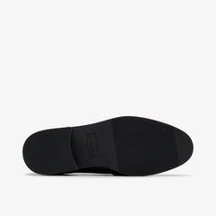 Tapa Edge Youth Black Leather | Clarks for sale