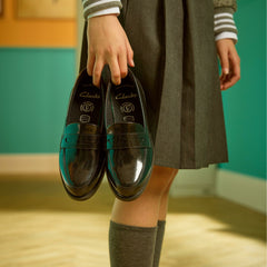 Tapa Edge Youth Black Patent | Clarks on Sale