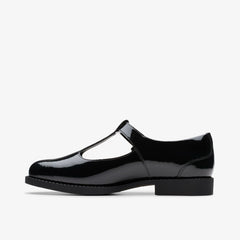 Tapa Hope Youth Black Patent | Clarks for sale