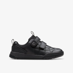 Laser Cross Kid Black Leather | Clarks outlet