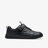 Laser Cross Youth Black Leather | Clarks discount