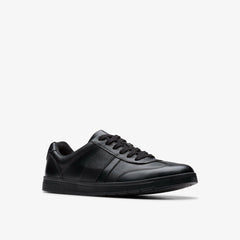 Disco Pace Youth Black Leather | Clarks for sale