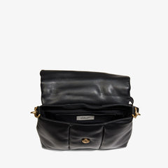 Puffy Crossbody Black Leather | Clarks discount