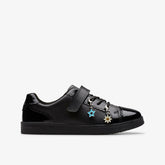 Disco Charm Kid Black Leather | Clarks on Sale