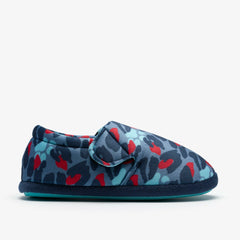 Fluffy Snug Kid Blue Camo Combination | Clarks discount