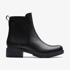 Hearth Top Black Leather | Clarks Sale
