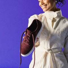 Makea Court Burgundy Suede | Clarks online