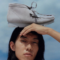 Wallabee Boot PAF Grey/Blue | Clarks on Sale