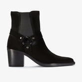 Jesse Buckle Black Suede | Clarks for sale