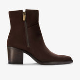 Jesse Zip Dark Brown Suede | Clarks discount