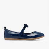 Charm Bow Kid Navy Patent | Clarks on Sale