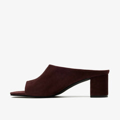 Siray Mule Dark Brown Suede | Clarks on Sale